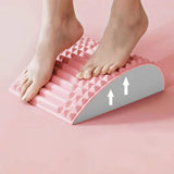 Maxbell Back Stretcher Yoga Gym Spinal Decompression Office Traveling Neck Stretcher Pink