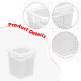 Maxbell Paint Bucket Sealing Leakproof Paint Pail with Handle for BBQ Outdoor Indoor 4 L