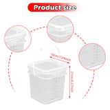 Maxbell Paint Bucket Sealing Leakproof Paint Pail with Handle for BBQ Outdoor Indoor 4 L