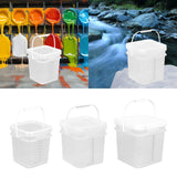 Maxbell Paint Bucket Sealing Leakproof Paint Pail with Handle for BBQ Outdoor Indoor 4 L