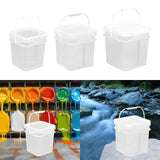 Maxbell Paint Bucket Sealing Leakproof Paint Pail with Handle for BBQ Outdoor Indoor 4 L