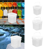 Maxbell Paint Bucket Sealing Leakproof Paint Pail with Handle for BBQ Outdoor Indoor 4 L