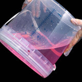 Maxbell Paint Bucket Sealing Leakproof Paint Pail with Handle for BBQ Outdoor Indoor 4 L