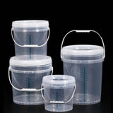 Maxbell Paint Bucket Sealing Leakproof Paint Pail with Handle for BBQ Outdoor Indoor 4 L