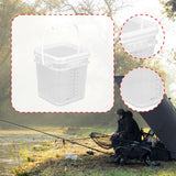 Maxbell Paint Bucket Sealing Leakproof Paint Pail with Handle for BBQ Outdoor Indoor 4 L