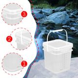 Maxbell Paint Bucket Sealing Leakproof Paint Pail with Handle for BBQ Outdoor Indoor 4 L