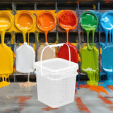 Maxbell Paint Bucket Sealing Leakproof Paint Pail with Handle for BBQ Outdoor Indoor 4 L