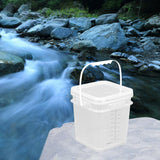 Maxbell Paint Bucket Sealing Leakproof Paint Pail with Handle for BBQ Outdoor Indoor 4 L