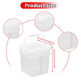 Maxbell Paint Bucket Sealing Leakproof Paint Pail with Handle for BBQ Outdoor Indoor 10 L