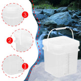 Maxbell Paint Bucket Sealing Leakproof Paint Pail with Handle for BBQ Outdoor Indoor 10 L