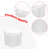 Maxbell Paint Bucket Sealing Leakproof Paint Pail with Handle for BBQ Outdoor Indoor 16 L