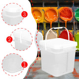 Maxbell Paint Bucket Sealing Leakproof Paint Pail with Handle for BBQ Outdoor Indoor 16 L