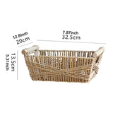 Maxbell Household Storage Basket Decorative Shelf Basket for Perfume Pastries Snacks S