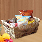 Maxbell Household Storage Basket Decorative Shelf Basket for Perfume Pastries Snacks L