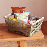 Maxbell Household Storage Basket Decorative Shelf Basket for Perfume Pastries Snacks L