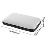 Maxbell Bed Pillow Soft Ergonomic Cervical Pillows for Neck for Home Sleepers Office black