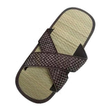 Maxbell Woven Slippers Breathable Non Slip Comfort Open Toe for Daily Household Home M