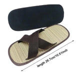Maxbell Woven Slippers Breathable Non Slip Comfort Open Toe for Daily Household Home L