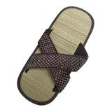 Maxbell Woven Slippers Breathable Non Slip Comfort Open Toe for Daily Household Home L