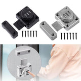 Maxbell Password Rotary Hasp Lock Gate Door Latch Locks for Protecting Private Space Black