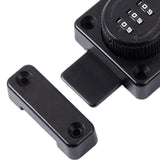 Maxbell Password Rotary Hasp Lock Gate Door Latch Locks for Protecting Private Space Black