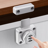 Maxbell Password Rotary Hasp Lock Gate Door Latch Locks for Protecting Private Space Silver