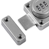 Maxbell Password Rotary Hasp Lock Gate Door Latch Locks for Protecting Private Space Silver