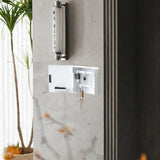 Maxbell Key Lock Box Wall Mount Modern Key Management for Living Room Hotel Corridor White