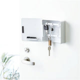 Maxbell Key Lock Box Wall Mount Modern Key Management for Living Room Hotel Corridor White