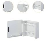 Maxbell Key Lock Box Wall Mount Modern Key Management for Living Room Hotel Corridor White