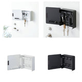 Maxbell Key Lock Box Wall Mount Modern Key Management for Living Room Hotel Corridor White