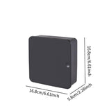 Maxbell Key Lock Box Wall Mount Modern Key Management for Living Room Hotel Corridor Black
