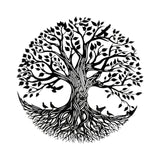 Maxbell Hanging Decoration Fence Kitchen Yard Background Tree of Life Wall Art Decor
