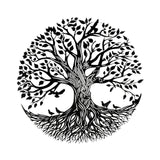 Maxbell Hanging Decoration Fence Kitchen Yard Background Tree of Life Wall Art Decor