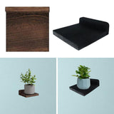 Maxbell 4 Pieces Wooden Wall Shelf Home Decoration for Balcony Farmhouse Dining Room Brown