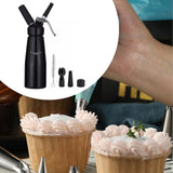 Maxbell Whipped Cream Dispenser with Cleaning Brush Baking Gifts 500ml Cream Whipper