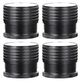 Maxbell 4Pcs Adjustable Furniture Risers Non Slip Table Metal for Cabinet Couch Sofa Black