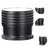 Maxbell 4Pcs Adjustable Furniture Risers Non Slip Table Metal for Cabinet Couch Sofa Black