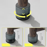 Maxbell 4Pcs Adjustable Furniture Risers Non Slip Table Metal for Cabinet Couch Sofa Black