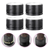 Maxbell 4Pcs Adjustable Furniture Risers Non Slip Table Metal for Cabinet Couch Sofa Black