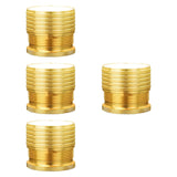 Maxbell 4Pcs Adjustable Furniture Risers Non Slip Table Metal for Cabinet Couch Sofa Gold