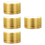 Maxbell 4Pcs Adjustable Furniture Risers Non Slip Table Metal for Cabinet Couch Sofa Gold