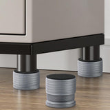 Maxbell 4Pcs Adjustable Furniture Risers Non Slip Table Metal for Cabinet Couch Sofa Gray