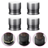 Maxbell 4Pcs Adjustable Furniture Risers Non Slip Table Metal for Cabinet Couch Sofa Gray