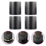 Maxbell 4Pcs Furniture Risers Sturdy Multipurpose Support for Tea Table Desk Cabinet Black