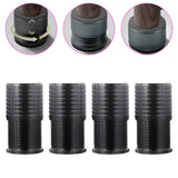 Maxbell 4Pcs Furniture Risers Sturdy Multipurpose Support for Tea Table Desk Cabinet Black