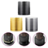 Maxbell 4Pcs Furniture Risers Sturdy Multipurpose Support for Tea Table Desk Cabinet Black