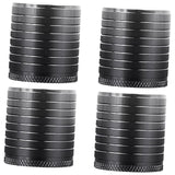 Maxbell 4Pcs Furniture Risers Sturdy Multipurpose Support for Tea Table Desk Cabinet Black