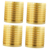 Maxbell 4Pcs Furniture Risers Sturdy Multipurpose Support for Tea Table Desk Cabinet Gold