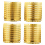 Maxbell 4Pcs Furniture Risers Sturdy Multipurpose Support for Tea Table Desk Cabinet Gold